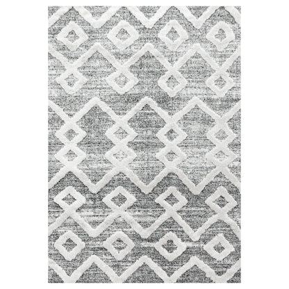Kurzflor Design Teppich MIA Looped Flor Inka Rauten Muster Abstrakt