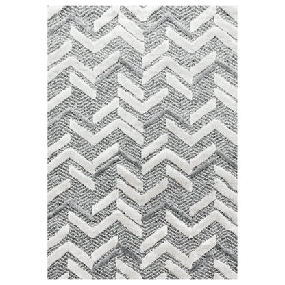 Kurzflor Design Teppich MIA Looped Flor Abstrakte Wellen Muster
