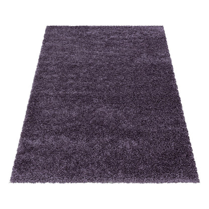 Wohnzimmerteppich Hochflor Shaggy Teppich Schlafzimmer Flor Super Soft Violet