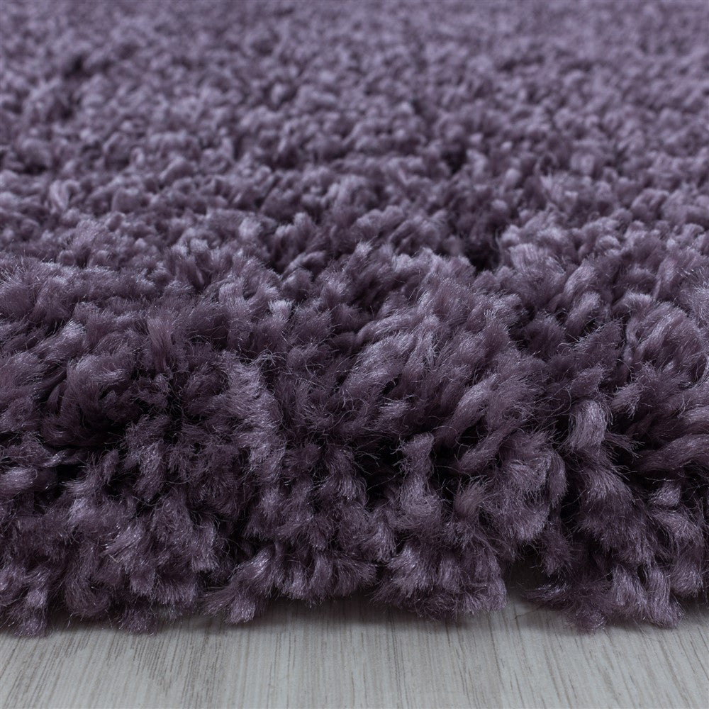 Wohnzimmerteppich Hochflor Shaggy Teppich Schlafzimmer Flor Super Soft Violet