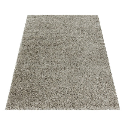 Wohnzimmerteppich Hochflor Shaggy Teppich Schlafzimmer Flor Super Soft Natur