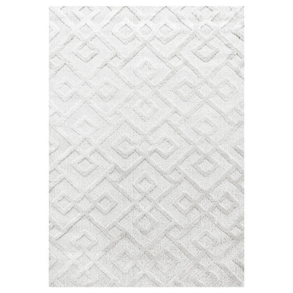 Kurzflor Design Teppich MIA Looped Flor Kreuz Labyrinth Muster