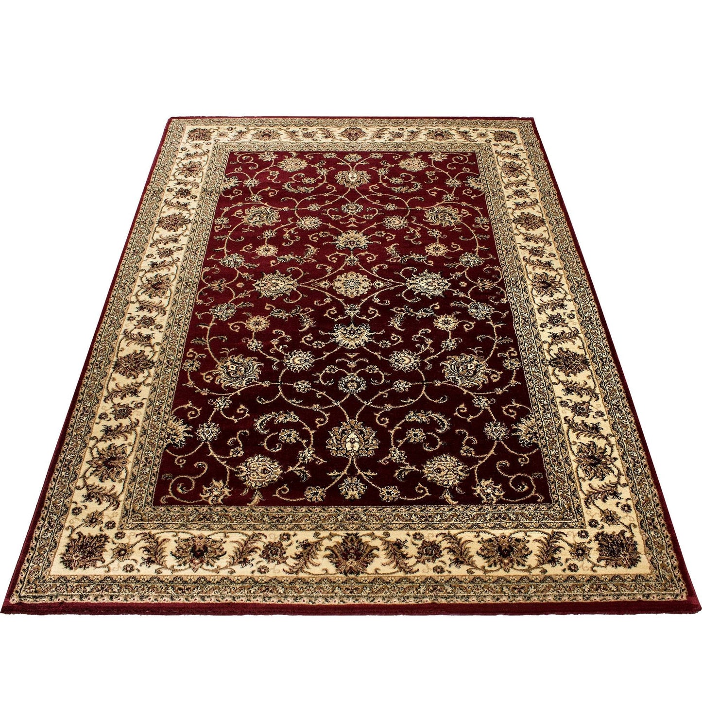Orientteppich Klassischer Orientalisch Traditional Webteppich Rot Beige