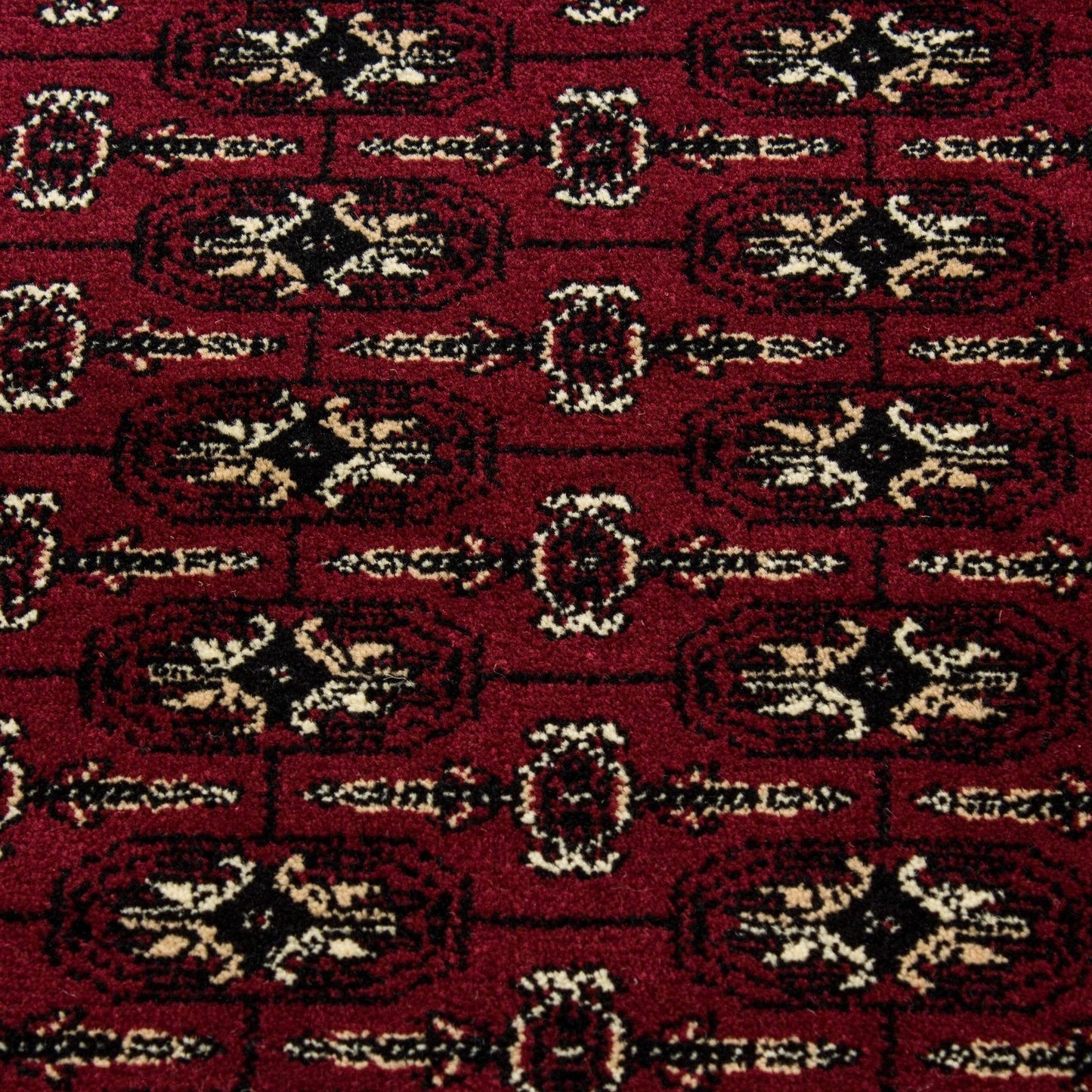 Orientteppich Klassischer Orientalisch Traditional Webteppich Schwarz Rot