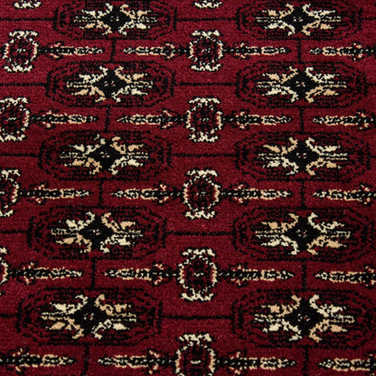 Orientteppich Klassischer Orientalisch Traditional Webteppich Schwarz Rot