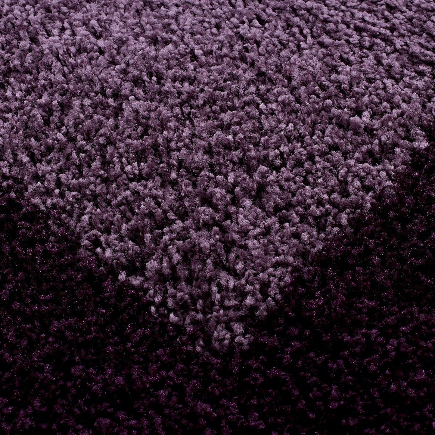 Hochflor Langflor Wohnzimmer Shaggy Teppich 2 Farbig Florhöhe 3cm Lila Violett